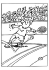 Målarbild tennis