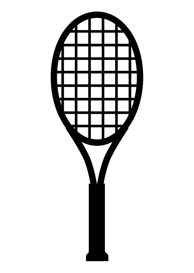 Målarbild tennisracket