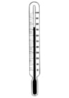 Målarbild termperatur - termometer