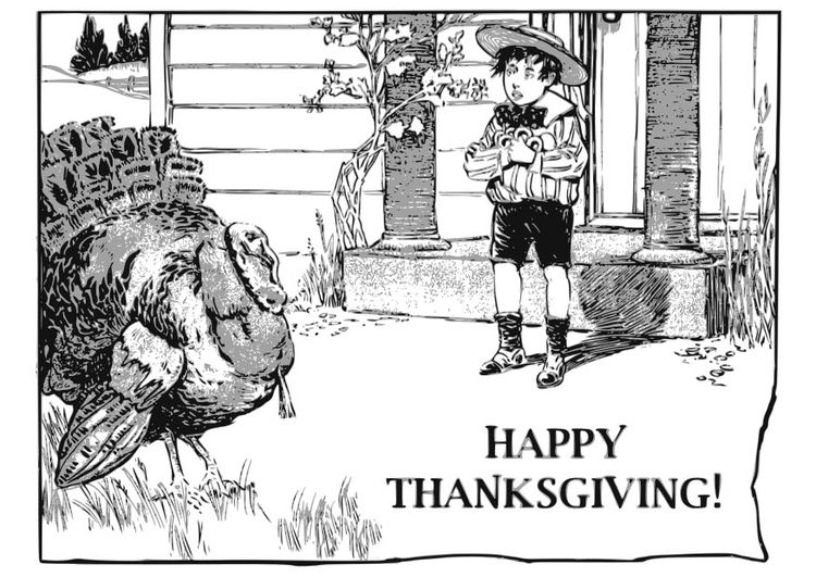 Målarbild Thanksgiving
