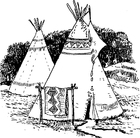 Målarbild Tipi