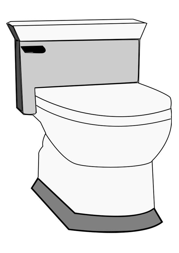 Målarbild toalett