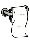 Målarbild toalettpapper
