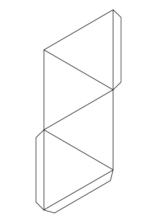 Målarbild triangel - pyramid
