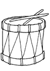 Målarbild trumma