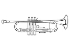 Målarbild trumpet