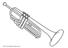 Målarbild trumpet