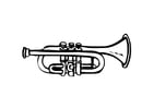 Målarbild trumpet