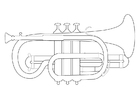 Målarbild trumpet