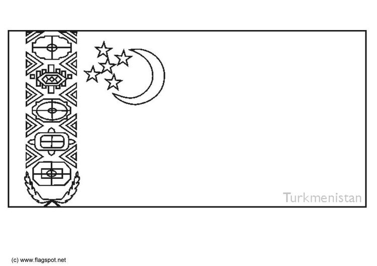 Målarbild Turkmenistan