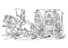 malarbild vagn från 1400-talet