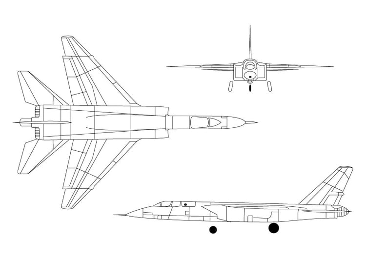 Målarbild Vigilante A5 jaktflygplan
