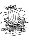 F�rgl�ggningsbilder vikingaskepp