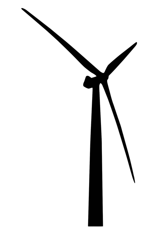 Målarbild vindturbin