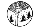 malarbild vinter