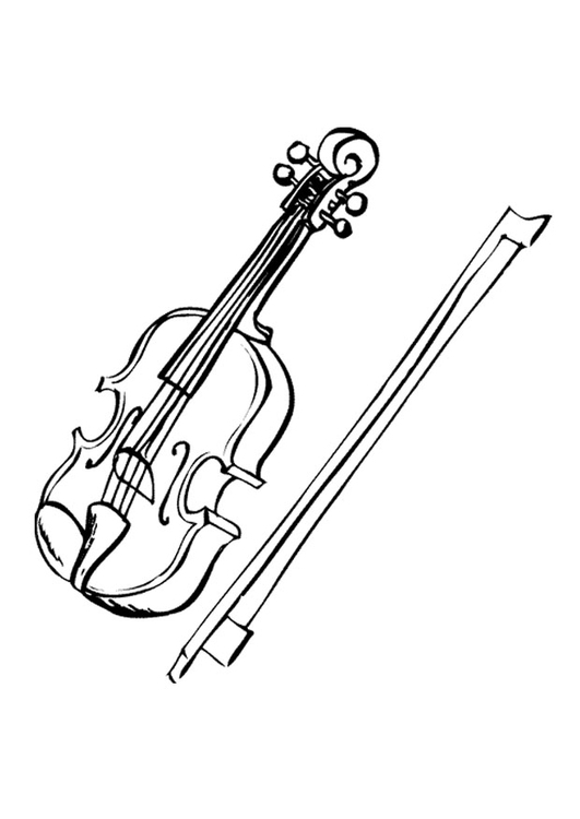 Målarbild violin