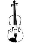 Målarbild violin