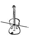 Målarbild violin