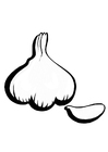 Målarbild vitlök