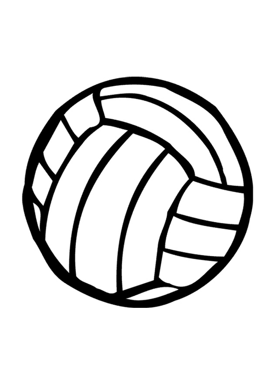 Målarbild volleyboll