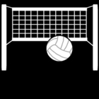 Målarbild volleyboll