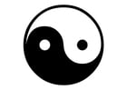 Målarbild yin och yang