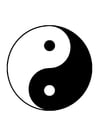 F�rgl�ggningsbilder yin yang