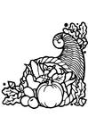 F�rgl�ggningsbilder ymnighetshorn - Thanksgiving Day